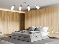 Trio Moderne PlafondlampMars 4-lichts nikkel mat - R80014007 - thumbnail