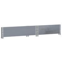 Palletopzetrand 80x60 cm massief grenenhout grijs - thumbnail