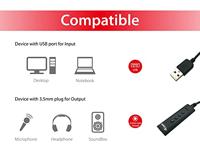 Equip USB Audio-Kabel Adapter Adapter - Inhoud: 1 stuk(s) - thumbnail