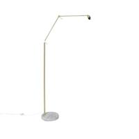 QAZQA Moderne vloerlamp goud velours kap zwart 50 cm - Editor - thumbnail