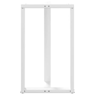 Bartafelpoten 2 st T-vormig 60x35x(100-101) cm staal wit - thumbnail