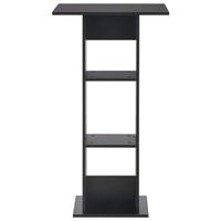 Bartafel 60x60x110 cm zwart - thumbnail