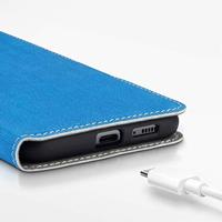 Qubits - slim wallet hoes - Samsung Galaxy A90 - Lichtblauw - thumbnail
