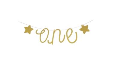 Set Feestversiering 1e Verjaardag - Roze/Meisje, 9dlg.