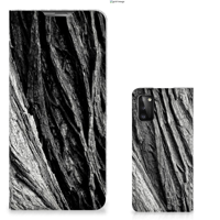 Book Wallet Case Samsung Galaxy A41 Boomschors Grijs - thumbnail