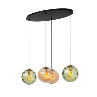 Lucide MONSARAZ - Hanglamp - 4xE27 - Groen Lucide MONSARAZ - Hanglamp - 4xE27 - Groen
