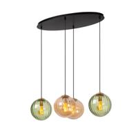 Lucide MONSARAZ - Hanglamp - 4xE27 - Groen - thumbnail
