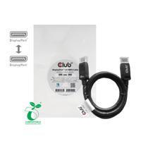 CLUB3D DisplayPort 1.4 HBR3 Cable 1m Male/Male 8K60Hz - thumbnail