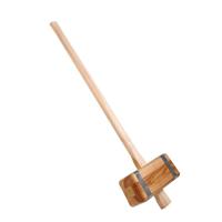 Tuinhamer vierkant, met steel 110 cm. - thumbnail