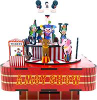 Tone-Cheer muziekdoosje Circus Troupe DIY Modelbouw Knutselen - thumbnail