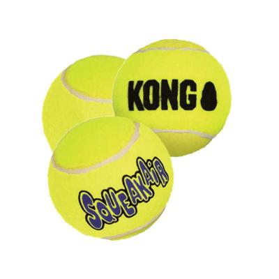 KONG SQUEAKAIR TENNISBAL GEEL MET PIEP XL 10X10X10 CM