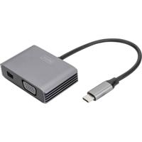 Digitus DA-70825 video kabel adapter 0,2 m USB Type-C Mini DisplayPort + VGA Grijs - thumbnail