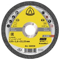 Klingspor A 346 Extra 340938 Doorslijpschijf recht 125 mm 25 stuk(s) RVS, Staal - thumbnail