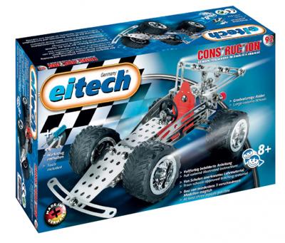 Eitech constructieset racewagen / quad staal zilver 180 delig