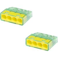 Vierpolige Lasklem Geel 0.2-2.5 mm² | 2 Stuks - thumbnail