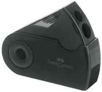 Faber Castell puntenslijper "Sleeve" zwart 2-gaats - thumbnail