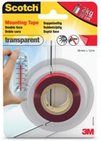 Dubbelzijdig plakband Scotch Transparant 19 mm x 1,5 m - thumbnail