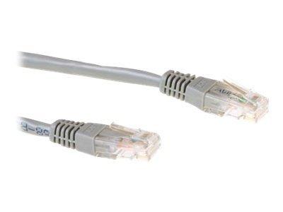 ACT Grijze 10 meter U/UTP CAT6A patchkabel snagless met RJ45 connectoren