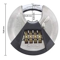 Burg Wächter 23 C 70 SB Hangslot 70 mm Cijferslot - thumbnail