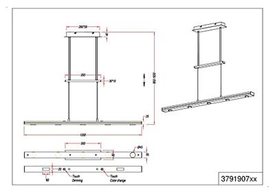 Trio Kantoor led hanglampLacal - 379190732