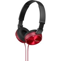Sony MDR-ZX310 On Ear koptelefoon Kabel Rood Vouwbaar - thumbnail