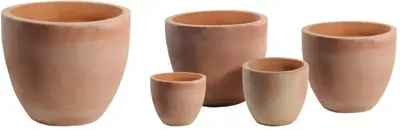 Mega Collections Bloempot Egg - Ø60 x H50 cm - Whitewash