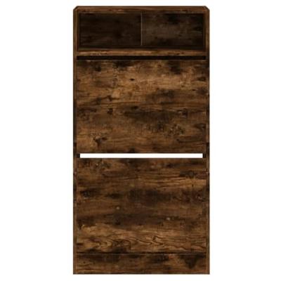 VidaXL Schoenenkast 60x34x116 cm bewerkt hout gerookt eikenkleurig