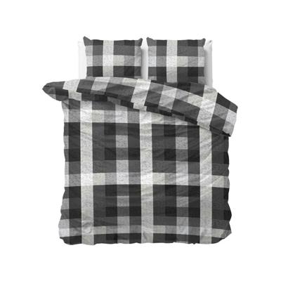 Dreamhouse - Steef Dekbedovertrek Flanel (Warm) - Antraciet - 200 x 220