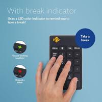 R-GO Tools Numpad Break Numeriek toetsenbord Bluetooth, Draadloos Ergonomisch, Geluidsarme toetsen Zwart - thumbnail