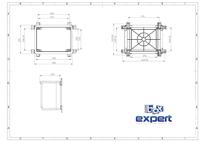 Boxexpert BXPPABSB300400220-F01 Installatiebehuizing 220 x 300 x 400 ABS kunststof Zwart 1 stuk(s) - thumbnail