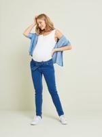 Molton slim zwangerschapsbroek met denim look denim stone - thumbnail