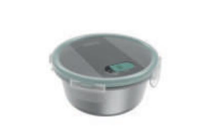 Rotho Nala Clic and Lock Vershouddoos 0.9L Mistletoe Green/RVS