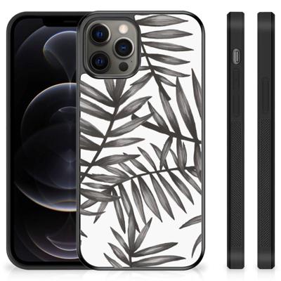 iPhone 12 Pro Max Skin Case Leaves Grey iPhone 12 Pro Max Skin Case Leaves Grey