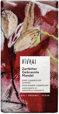Vivani Chocolade Puur Amandelen, Caramel & Peperkoek kruiden