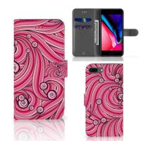 Apple iPhone 7 Plus | 8 Plus Hoesje Swirl Pink - thumbnail
