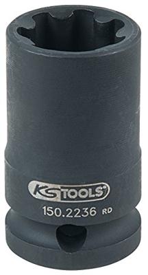 KS Tools 150.2236 1/2” remklauwdop, AS 22