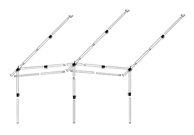 Dorema Frame Voortent President/Smaragd Staal Easygrip 28mm