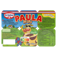 Dr. Oetker Paula Vla met Vanillesmaak en Chocoladesmaak Vlekken Mini 6 x 50 g bij Jumbo - thumbnail