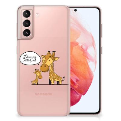 Samsung Galaxy S21 Telefoonhoesje met Naam Giraffe