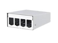 Metz Connect 130861-0402-E 4 poorten Netwerkpatchpaneel Zonder connectoren 1 HE Wit Niet ingericht - thumbnail