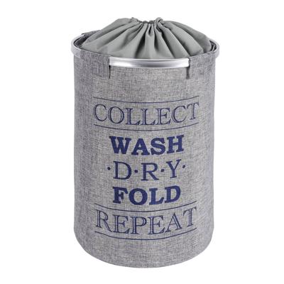 Wenko Wasmand Ringo 40 X 54 Cm Polyester Grijs Wenko Wasmand Ringo 40 X 54 Cm Polyester Grijs