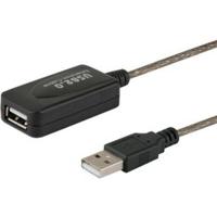 SAVIO USB poort verlengkabel actief 5m CL-76 5m USB-kabel - thumbnail