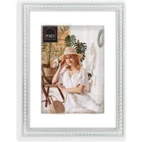 Haes Deco Houten Fotolijst Tignes Wit / Grijs met Passe-Partout voor foto 13x18 / 18x24 - UT7718HS - thumbnail