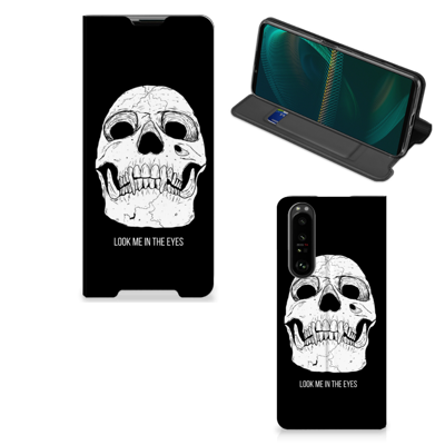 Mobiel BookCase Sony Xperia 5 III Skull Eyes Mobiel BookCase Sony Xperia 5 III Skull Eyes