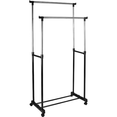 Kledingrek verrijdbaar - in hoogte verstelbaar