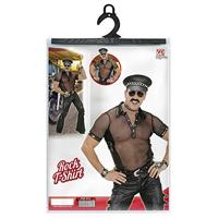 Net T-shirt zwart man - thumbnail