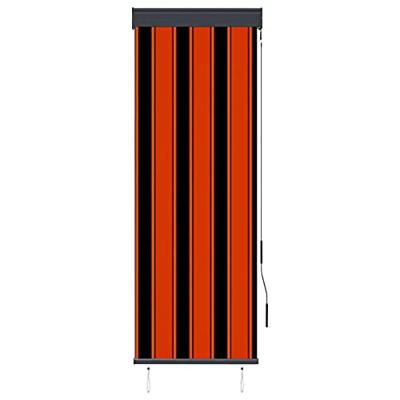 VidaXL Rolgordijn voor buiten 60x250 cm oranje en bruin