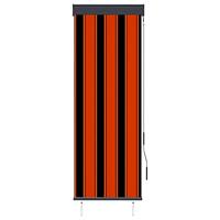 VidaXL Rolgordijn voor buiten 60x250 cm oranje en bruin - thumbnail