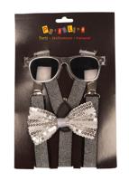 Partyset Zilveren accessoires 3-delig - thumbnail