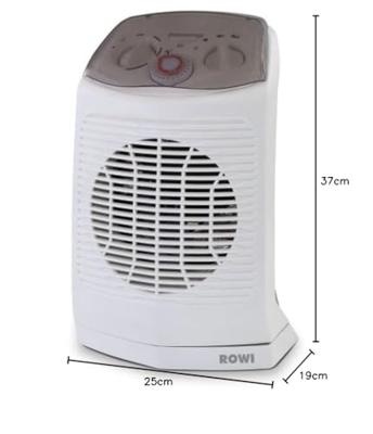 ROWI HBS 2000/2/1 OT Snelverwarmer voor badkamer 60 m³ Wit, Grijs